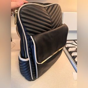 Stunning Quilted Black Steve Madden Backpack - great condition